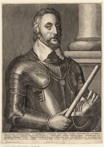 Thomas, Earl of Arundel. Zustand 2 von Wenceslaus Hollar